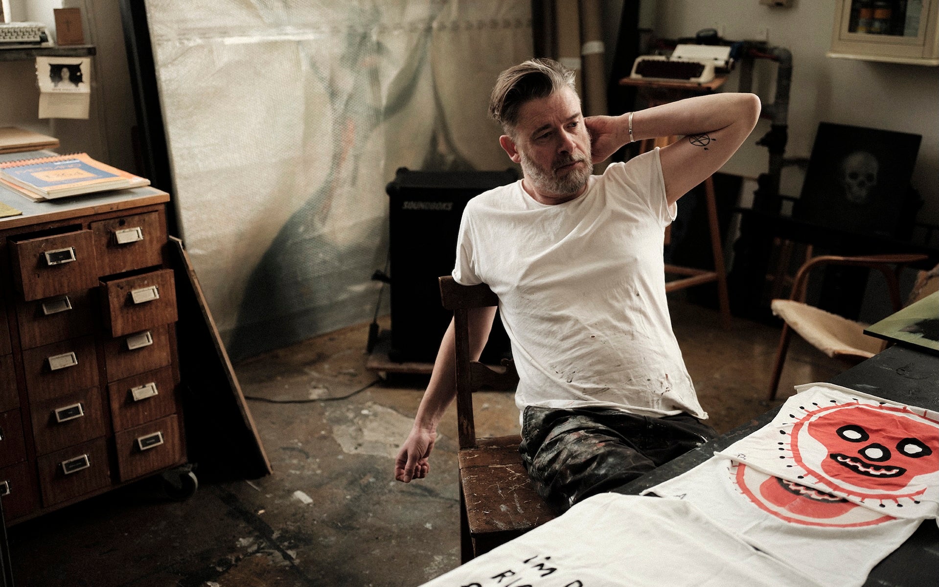 Jesper Waldersten in his studio