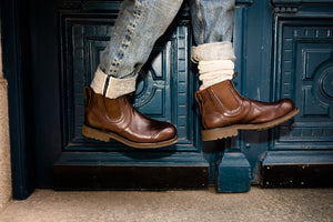 Chelsea goodyear welted brouge boots by Bum Society | Claes Bondelid