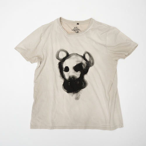 T-shirt Bum Society with original Jesper Waldersten artwork Animal Boy color Mud front view color:mud