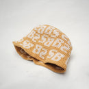 Bum Society x Vbrani crochet bucket hat angle view color:lucky yellow