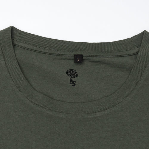 Bum Society neck print with four-leaf clover color:cypress