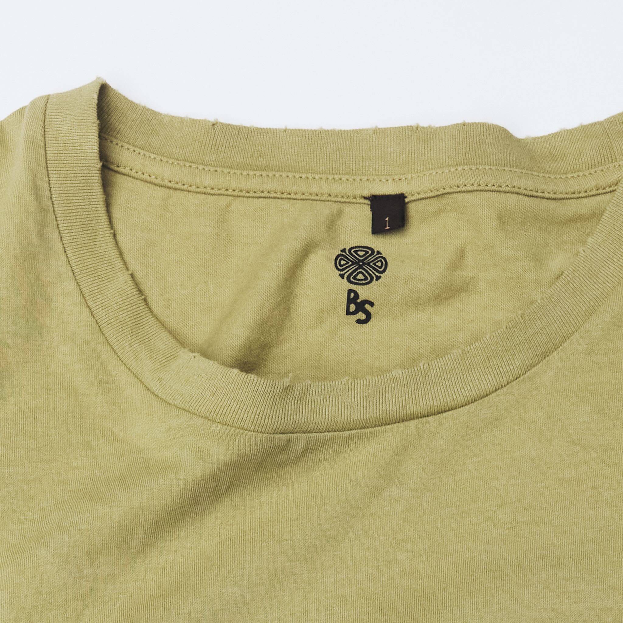 Bum Society neck print four-leaf clover color:earth