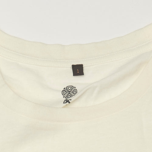 Bum Society neck print four-leaf clover color:snow