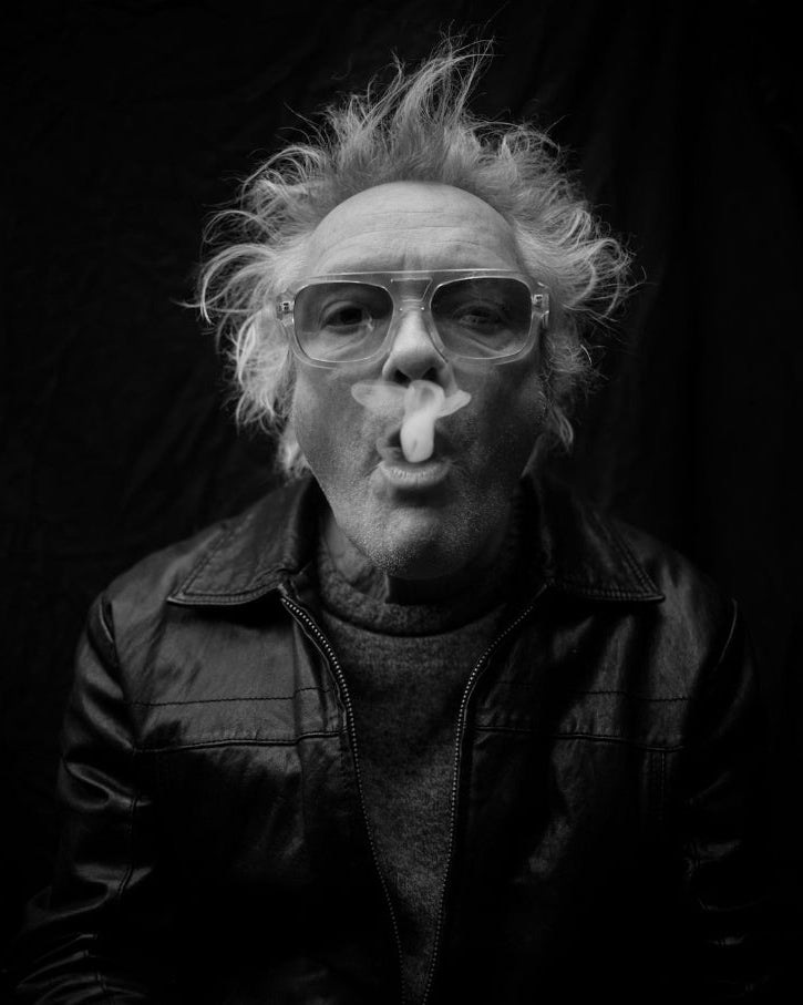 Close up portrait Claes Bondelid smoking Too Old To Stop Bum Society