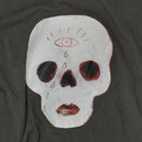 Close up Jesper Waldersten original art work Cry baby on Bum Society t-shirt  color:ink