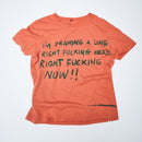 T-shirt Waldersten x Bum Society original artwork I´m Drawing A Line on body color BS Orange color:bs orange