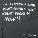 T-shirt Waldersten x Bum Society original artwork I´m Drawing A Line on body color Ink color:ink
