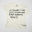 T-shirt Waldersten x Bum Society original artwork I´m Drawing A Line on body color snow color:snow