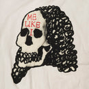 Close up on original artwork Lady Dead by Jesper Waldersten collaboration Waldersten x Bum Society color Mud color:mud
