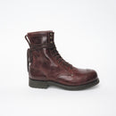 Bum Society Pacifist Hunter Brogue boot Dandy Brown side view color:dandy brown 