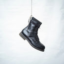 Bum Society Pacifist Hunter Brogue boot Shiny Black hanging view color:shiny black 