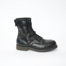 Bum Society Pacifist Hunter Brogue boot Shiny Black side view color:shiny black 