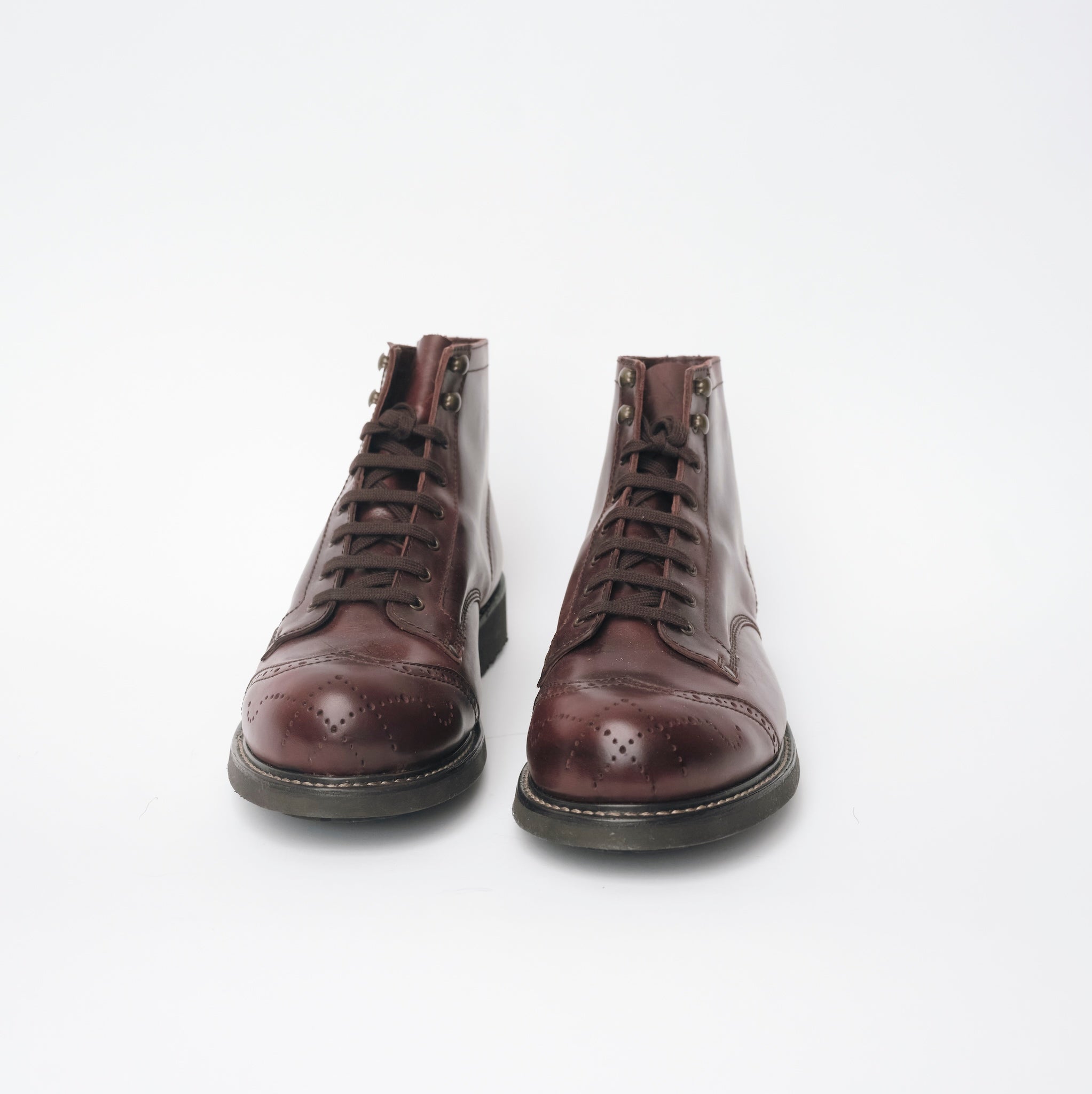 Bum Society Pathfinder Brogue boot Dandy Brown front view color:dandy brown