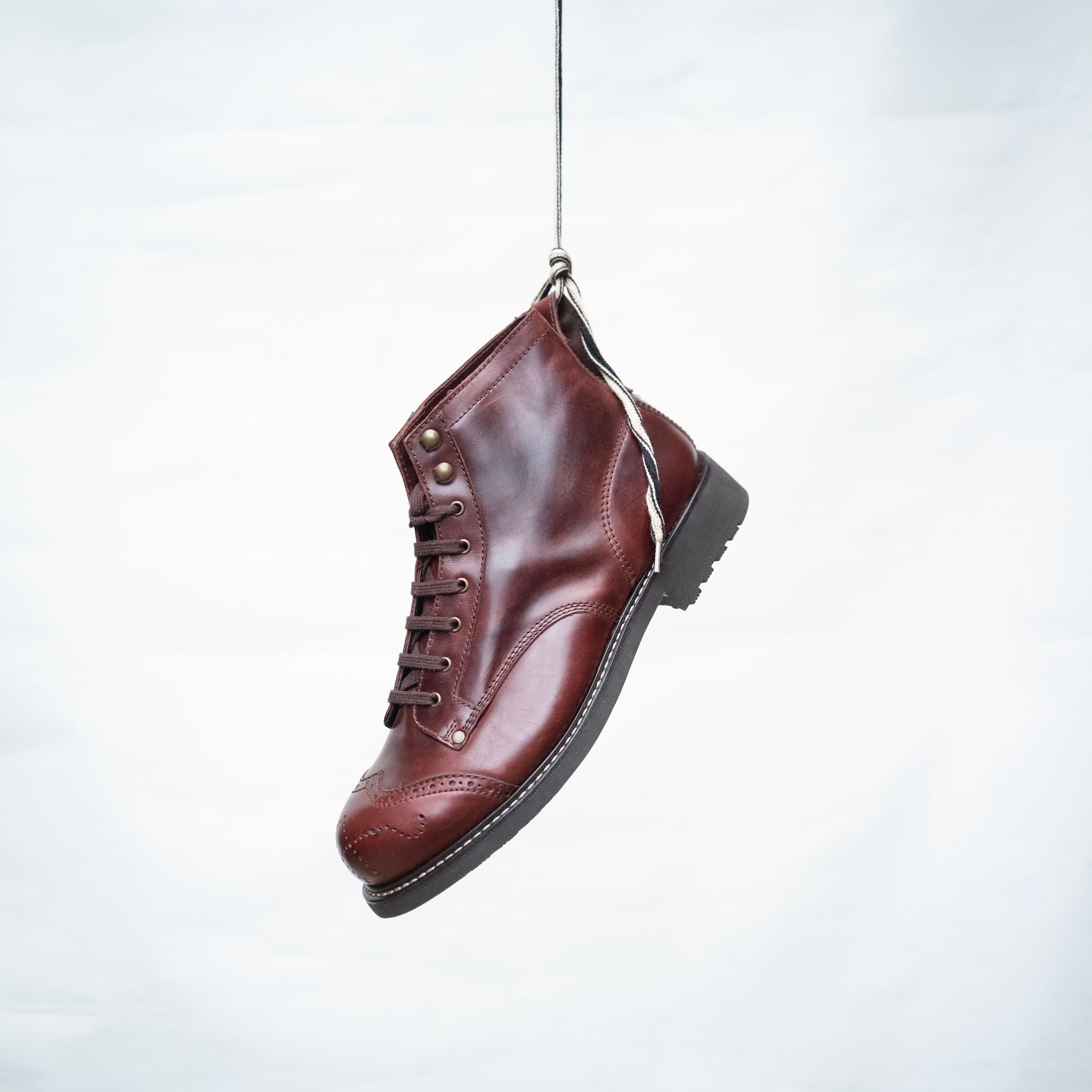 Bum Society Pathfinder Brogue boot Dandy Brown hanging view color:dandy brown