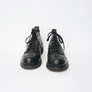 Bum Society Pathfinder Brogue boot Shiny Black front view color:shiny black