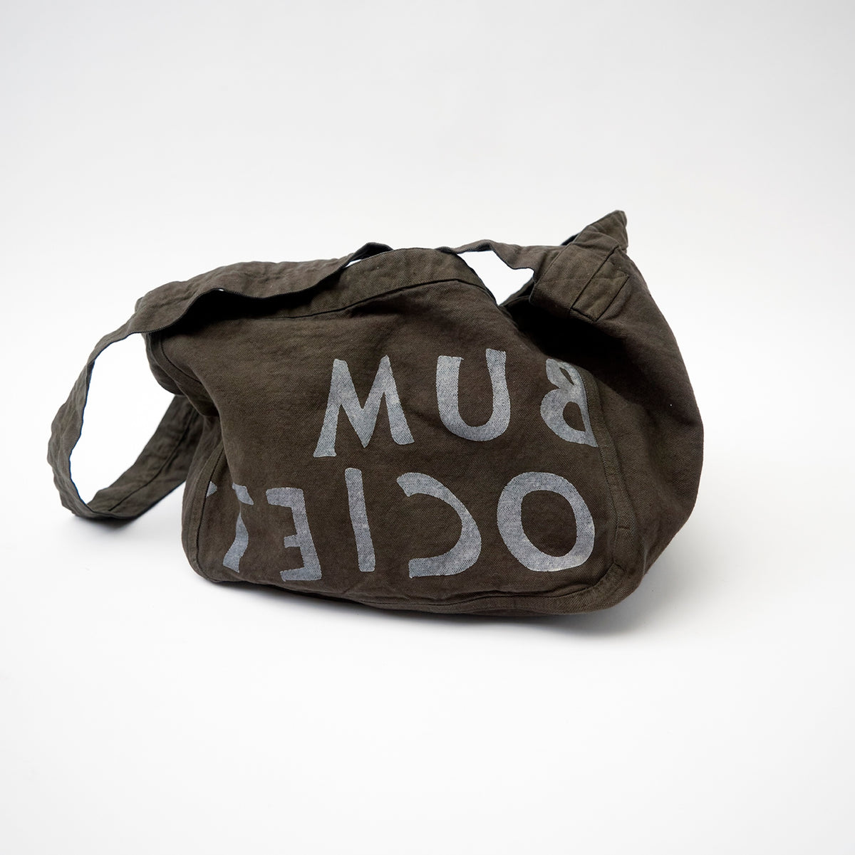 Bum Society large logo tote bag front view color:ink