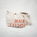 Bum Society large logo tote bag front view color:offwhite