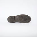 Bum Society boots customized  rubber sole detail color:shiny black,dandy brown
