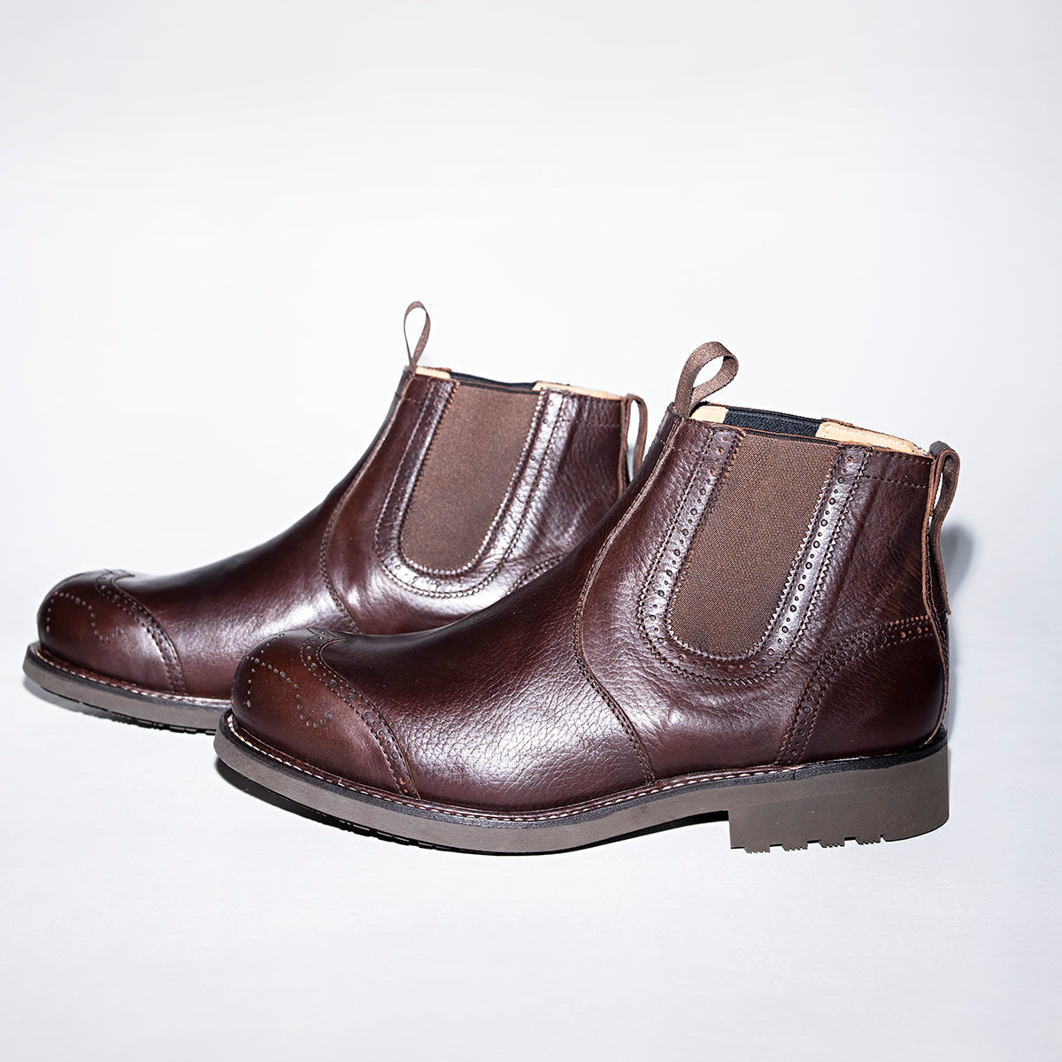 Bum Society Stubborn Freedom Chelsea boot Secular Brown side view color:secular brown