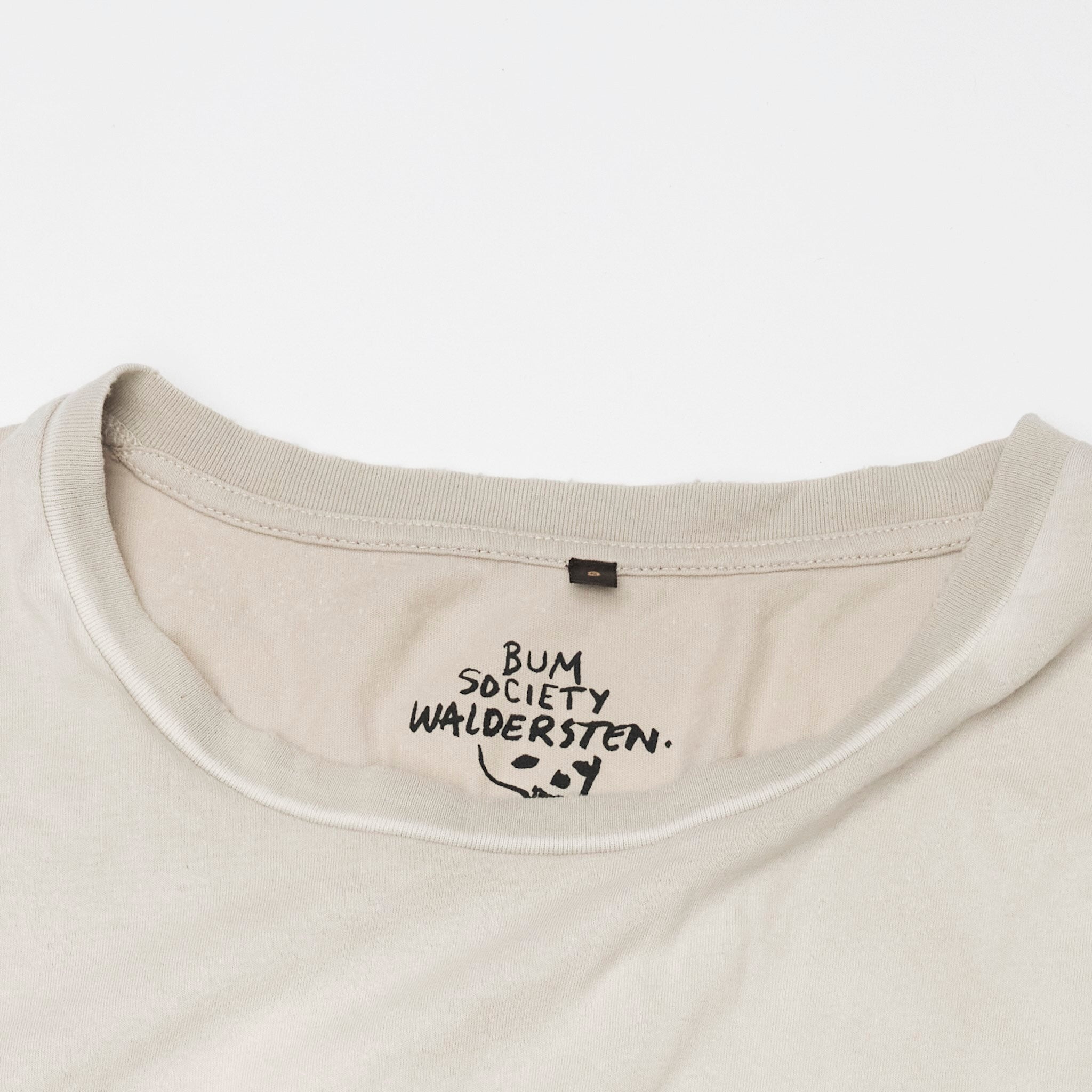 Neck print original artwork by Jesper Waldersten Waldersten x Bum Society collaboration color Mud color:mud