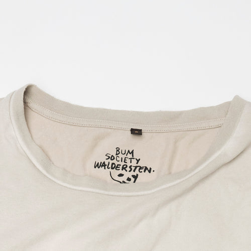 Neck print original artwork by Jesper Waldersten Waldersten x Bum Society collaboration color Mud color:mud