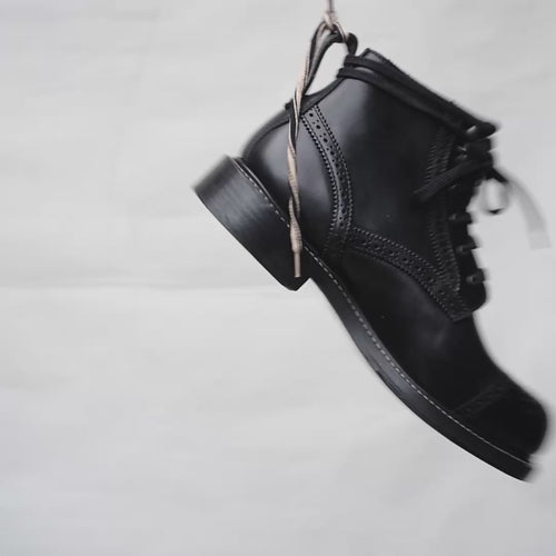 Bum Society Ruby Thursday boot Shiny Black spinning view color:shiny black