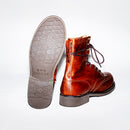 Bum Society Pacifist Hunter Brogue boot Eclectic Brown sole view color:eclectic brown