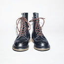 Bum Society Pacifist Hunter Brogue boot Faded Black front view color:faded black