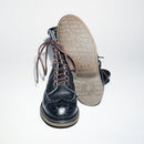 Bum Society Pacifist Hunter Brogue boot Faded Black sole view color:faded black