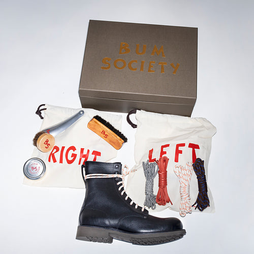Bum Society Pacifist Hunter boot Faded Black top box view color:faded black