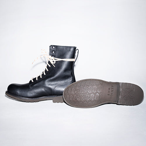 Bum Society Pacifist Hunter boot Faded Black sole view color:faded black