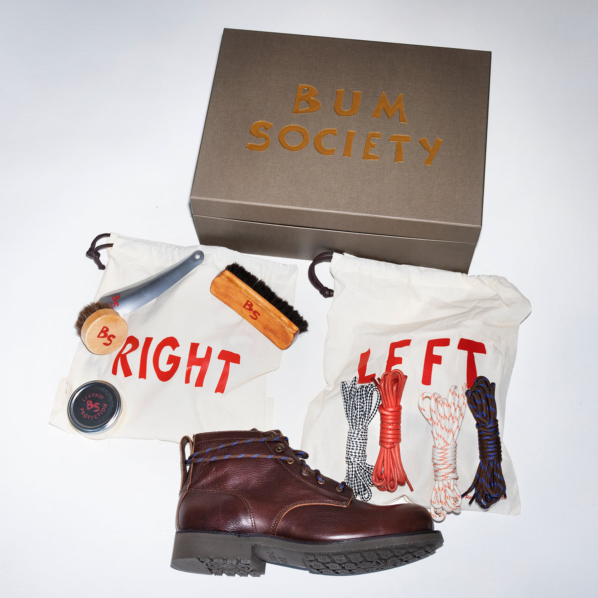 Bum Society Pathfinder boot Secular Brown top box view color:secular brown