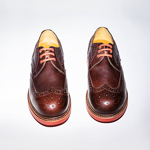 Bum Society Punk Executive shoe Secular Brown front view color:secular brown