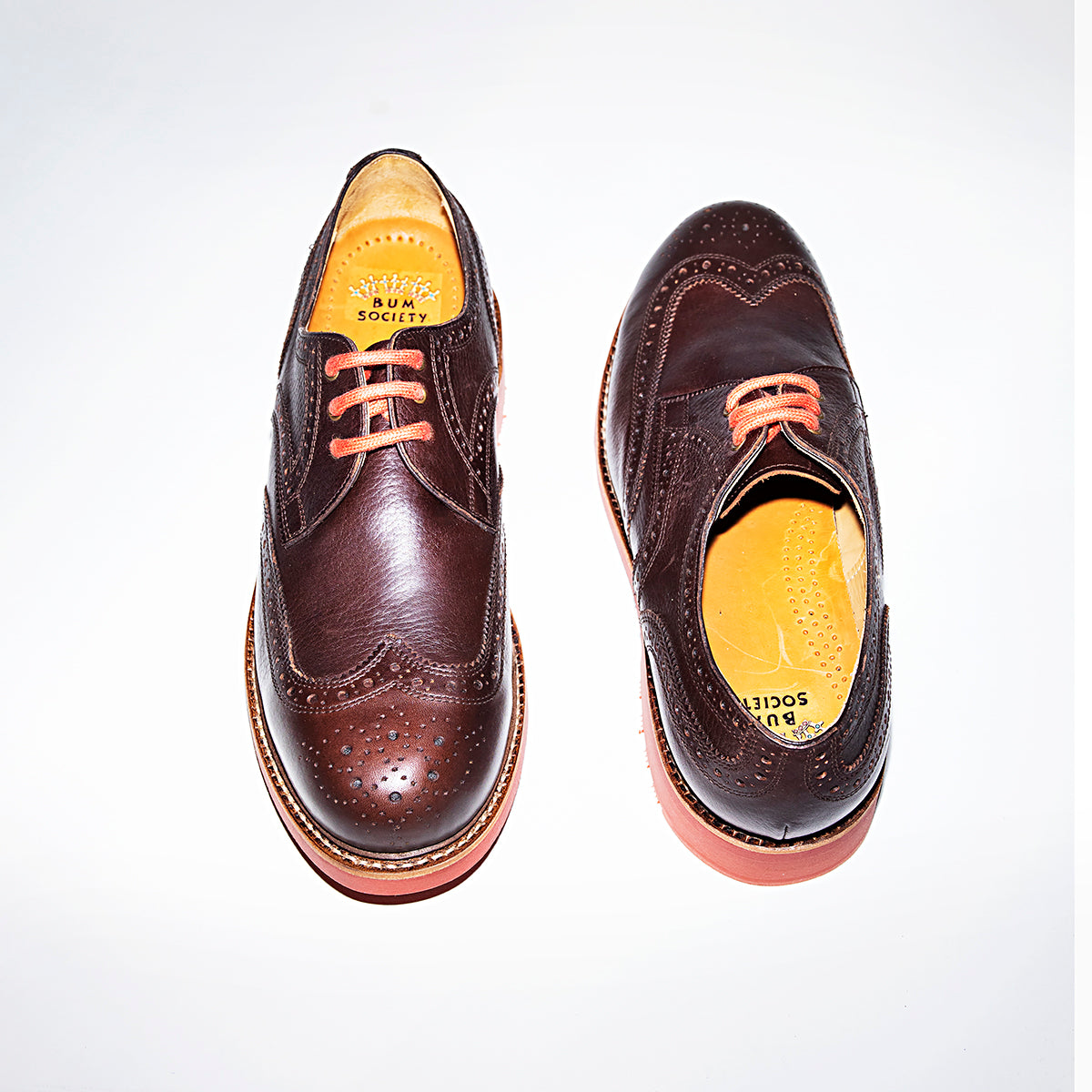 Bum Society Punk Executive shoe Secular Brown top view color:secular brown